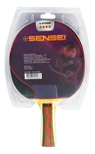 Paleta Ping Pong Sensei 4 Stars Tenis De Mesa Profesional