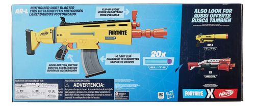 Nerf Fortnite Ar-l Elite Dart Blaster - Pistola De Juguete M