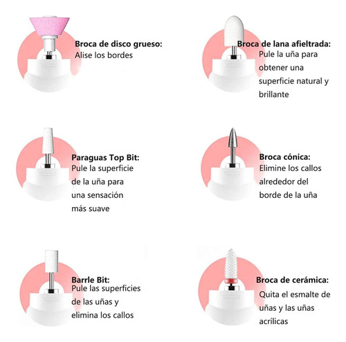Taladro De Uñas, Lima De Uñas Eléctrica, Velocidad Ajustable