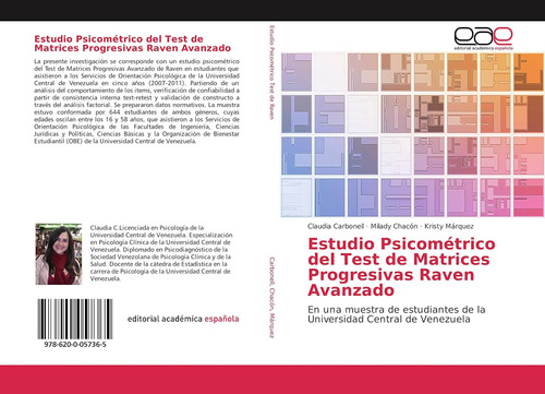 Libro: Estudio Psicométrico Del Test De Matrices Progresivas