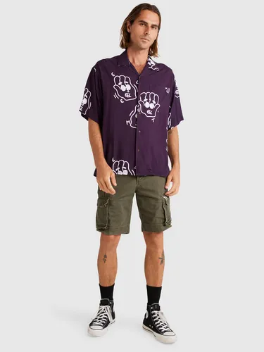 Camisa Manga Corta Hombre Lctxe Resort Morada