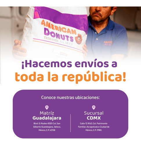 Coberturas Icing Para Donas American Donuts 4 Kg