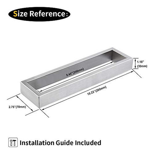 Toallero De Mano Acero Inoxidable Sus 304 Montado En Pared
