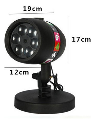 Proyector De Luces Navideñas Con Forma De Copo De Nieve Para