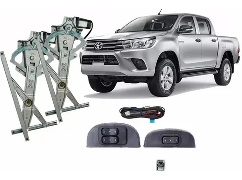 comprar Kit Alza Cristal Toyota Hilux 2016 Al 2023 Original Vidrio