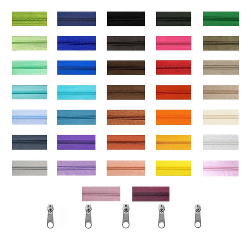 BNY ziper naylon Nº5 Kit 200 metros cor escolha as cores em mensagens