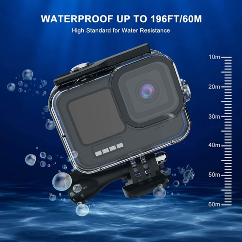 Imagen 3 de 10 de Kit De Accesorios Compatible Con Camara Gopro Hero 9 Black