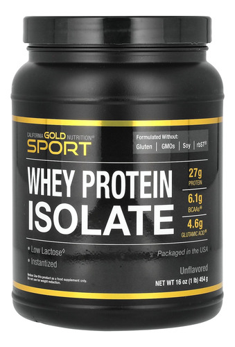 California Gold Nutrition Sport, Proteína Aislada De Suero D