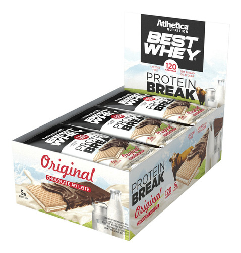 Best Whey Protein Break Original Cobertura Chocolate Ao Leit Sabor Original Cobertura Chocolate ao leite