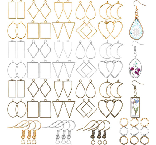 180 Piezas De Biseles Abiertos Para Colgantes De Resina De .