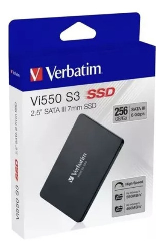 Disco Solido Interno 256gb Verbatim Ssd Sata Pc Notebook