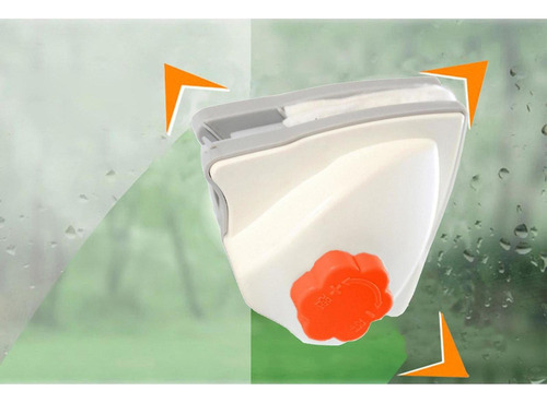 Limpiacristales Triangular Lavado Cristal Gris Naranja
