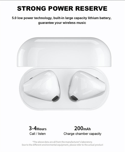 Imagen 2 de 5 de Audífonos Pro 4 Tws Bluetooth 5.0 Inalámbricos