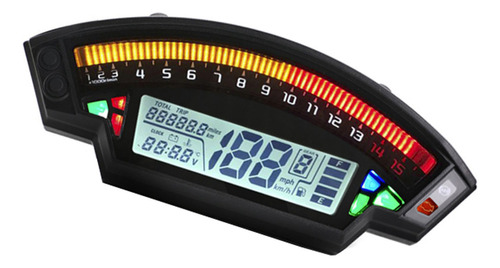 Moto Digital Odómetro Lcd 1-6 Velocímetro Tacómetro [u]