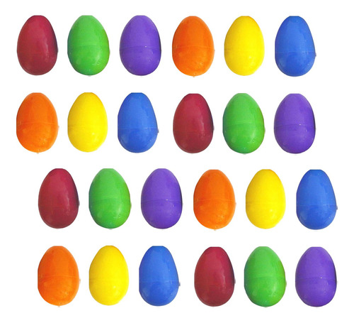Huevos De Pascua Rellenables De Pp, 8x6 Cm, 24 Piezas