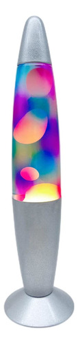 Lámpara De 35 Centímetros Con Cera De Colores, Decoración Pa