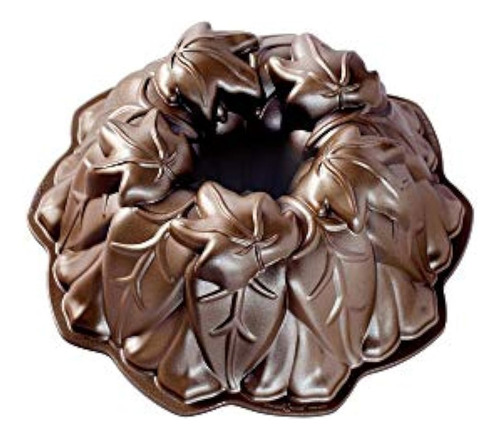 Nordic Ware Harvest Leaves Bundt Pan Bronce