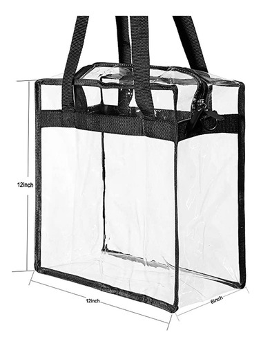 Bolsa De Hombro Transparente Con Correa Ajustable P/gimnasio