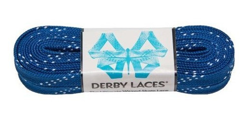 Encaje De Skate Encerado Azul De 108 Pulgadas - Derby Laces 