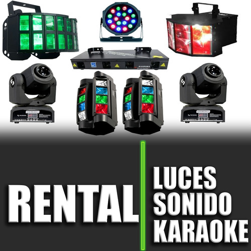 Alquiler  Luces Guirnaldas Karaoke Sonido