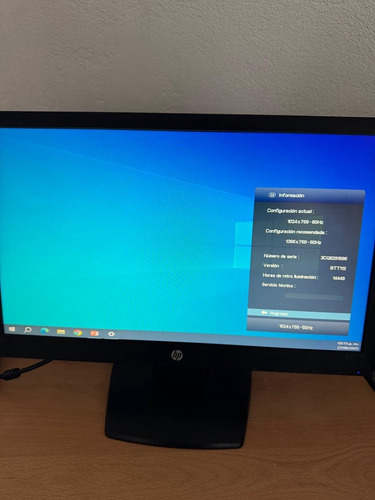 Monitor Hp V194 De 18.5 Uasado Negro (Usado)