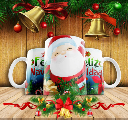 Taza Navideña,pesonajes Navideños Coloridos, Ver Descripciòn