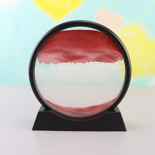 Pintura De Arena Dinámica 3d Negra De 12 Pulgadas, Decoració