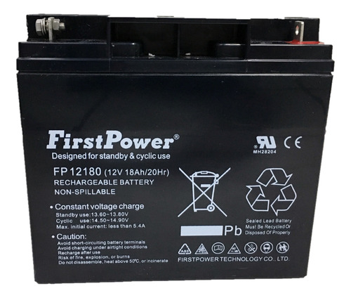 Bateria Seca Recargable 12 V 18 Ah Sellada Marca First Power