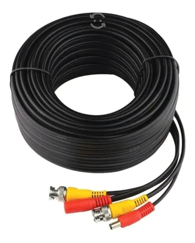 Cable De Siames Video Y Energia De 18 Mts Bnc Macho Cctv