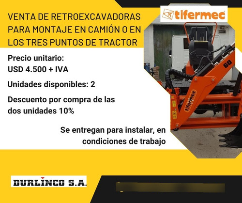 Mini Retroexcavadora Tifermec Tx60 Camión Tractor