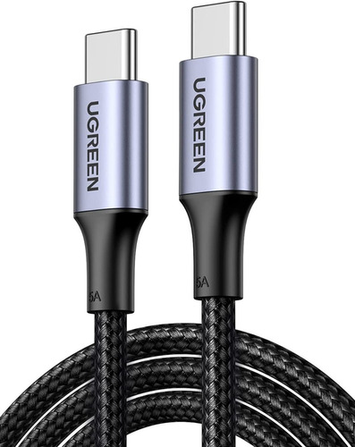 Cable Tipo C Usb-c 100w 5a Pd Nylon Carga Rápida 1m Ugreen 