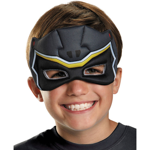 Máscara Para Niño Ranger Dino Negro Halloween 