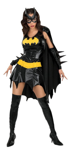 Disfraz De Batgirl Para Adultos Sexy De Dc Comics, Negro,