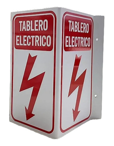 Cartel Tablero Electrico Tipo Carpa 10x18mm