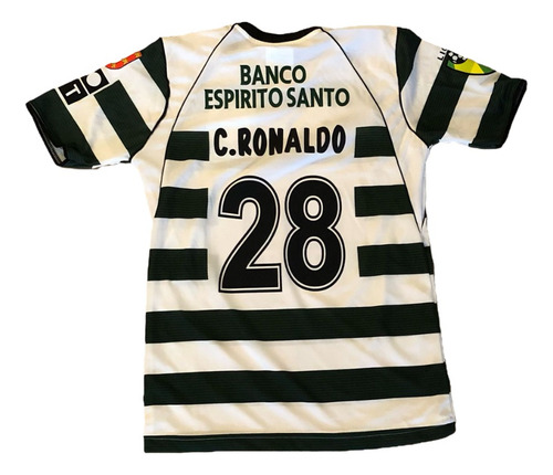 Camiseta Sporting Lisboa 2001/02 Titular Cristiano Ronaldo