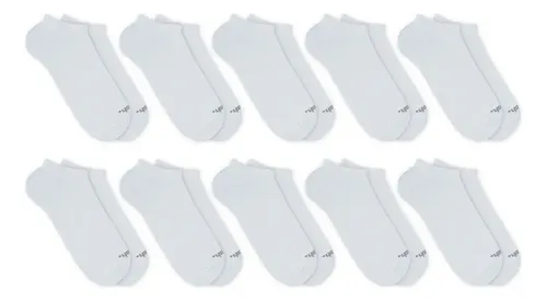 Kit Meia Invisível Mash 10 Pares Algodão Sem Cano Esportiva