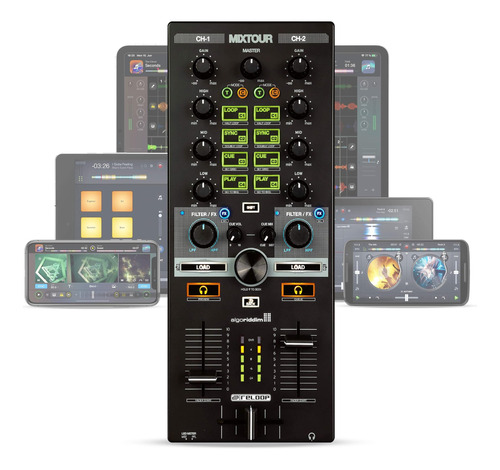 Reloop Mixtour All-in-one Controller-interfaz De Audio Para 