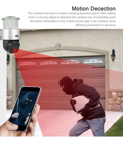 Camara De Seguridad Con Luz De Jardin 2mp Asp-ty0413-200wf