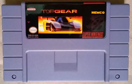 Cartucho Top Gear Super Nintendo Snes Jogo Game Corrida Fita