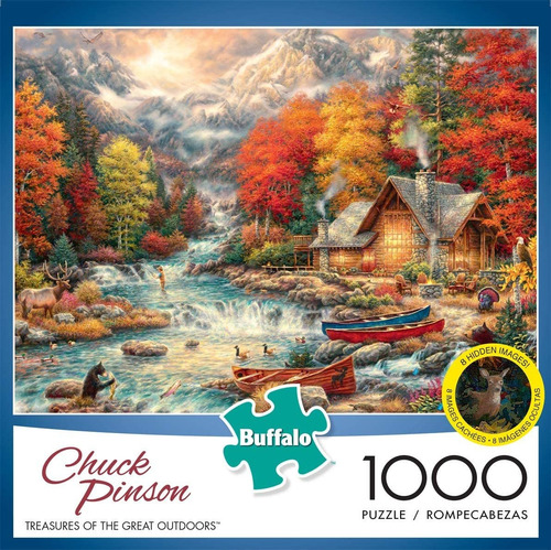Juegos Buffalo - Puzzle De 1000 Piezas Con Imágenes Ocultas