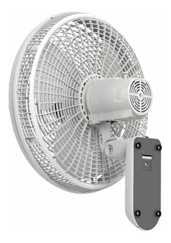Imagen 3 de 3 de Ventilador de pared Navia CR018P blanco con 3 aspas de polipropileno, 18" de diámetro 127 V