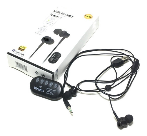 Auriculares In Ear Bluetooth, Fm Y Mp3 Via Microsd