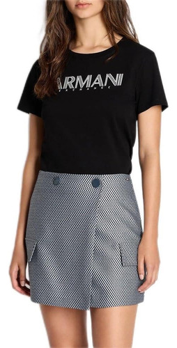 Playera Armani Exchange A | X Mujer Original Blusa Negro