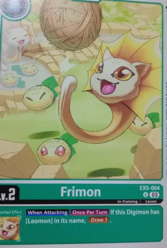Frimon Ex5 Carta Digimon Bandai