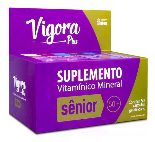 Kit Vigora Plus Sênior 50+ Com 6 Uni De 60 Cápsulas Cada