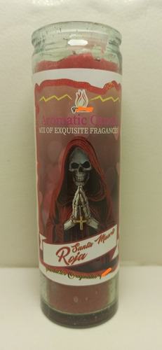 Veladora Santa Muerte Roja Esoterica Aromática Atrae Amor