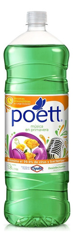 Poett Desinf. Musica en primav. 1.8L - Botella - Unidad - 1 - 1800 mL