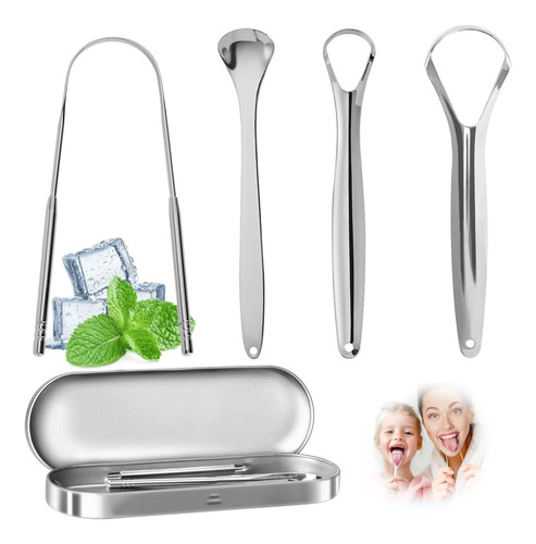 Limpiador Raspador De Lengua, Raspador De Lengua Con Caja