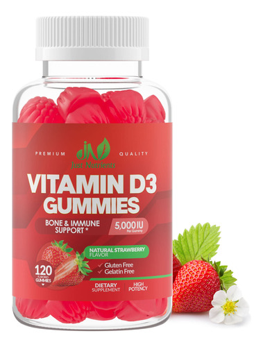 Vitamina D3 5000 Ui/10,000 Ui Gomitas Para Adultos Y Nios (1