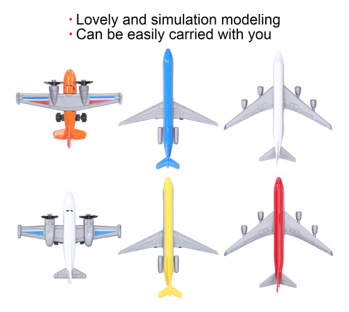 Set De Maquetas De Avión Para Niños Pequeños, Altamente Simu